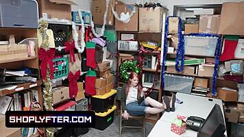 Suspected redhead krystal orchid undergoes a strip search by police.