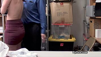 guard catches teen thief with anal