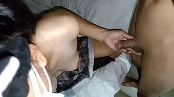 pinay teen threesome with classmates in dorm