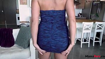 Step mom agrees to undress, leading to hardcore taboo fucking.