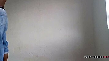 two ebony teens in miniskirts get fucked by their neighbor, showing big clits