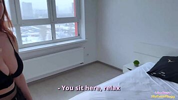 slutty wife seduces husband's friend while he's on business trip