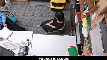 Cute Brunette Teen Shoplifter Faces Strip Search - Penelope Reed