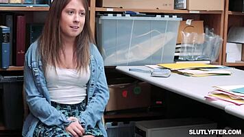 Mira monroe in sexy cop dress gets hardcore fuck from shoplifter to earn sorority respect