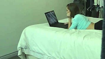 Teen Stepsis Riley Mae Tied Up For A Special Lesson