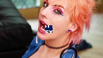 Two British Goth Girls Compete In A Fun Masturbation Race 😏