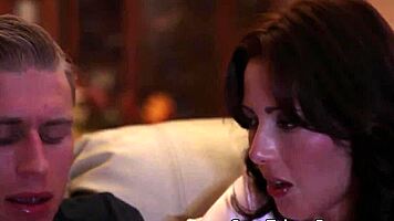 Teen Babe Fingers Pussy While Getting Assfucked Hard