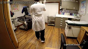 Jasmine Rose feels the intense interrogation in latex and handcuffs backstage.