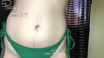 lazy topless aerobics at home with teen 18+ 😏