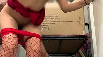 mexican model sneaks into bathroom with her boss