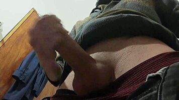 Skinny young 18+ masturbates happily in the bathroom while hearing rain