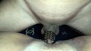 Amateur couple's intense quickie creampie with monster cock