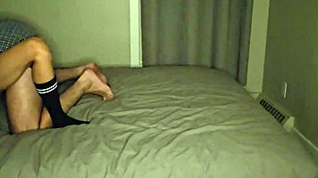 I think the young silly girl is foolin around in the bedroom