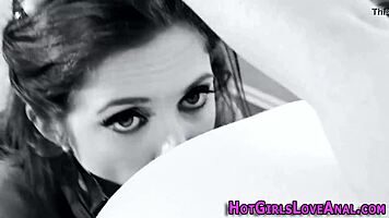 Redhead strapon fucks ass hard and deep