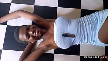 18 Year Old Ebony Getting Fucked In The Slams