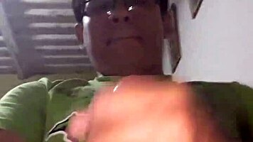 Peruvian Teen Delivers Intense Handjob In Living Room, Earning Cumshot Reward