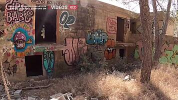 Brazilian Bodybuilder Gets Deepthroat Facial on Ibiza Paradise Beach