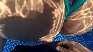 Big-Ass Milf Fucked In The Pool! She Loves Cock More Than Food!