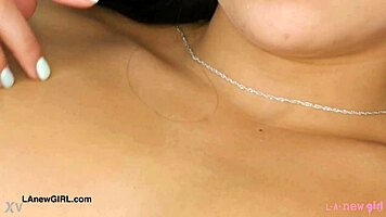 A hot and delicious girl shows her sexual appeal in stunning attire