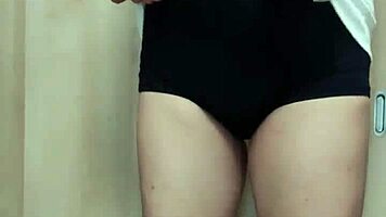 look at maid's huge ass with buttplug getting anal play!