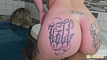 First porn video of young gaucho girl with total anal in red and sheer