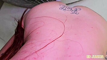 First porn video of young gaucho girl with total anal in red and sheer