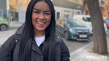 Putalocura - Venezuelan Culona Ambar Bunny Gets Creampied in Wild Action