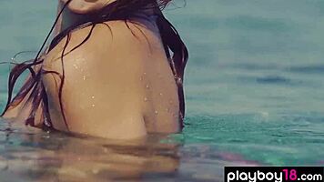 Shy But Yet Totally Free Spirit Teen 18+ Katrine Pirs Slips Out Of Her Bikini