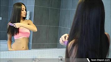 Horny Teen Beauty Shrima Malati Fingering Her Shaved Pussy To Orgasm