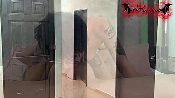 Beautiful Brunette Teen 18+ And Stranger Fuck With Monster Cock In Airbnb!