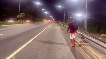 Wife Flashes And Fucks Follower