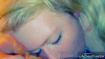 Hot Blonde Drains Cock 😍