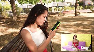 An old man with a very kinky young woman, Briseida Myers and Don Jorge, in gerontophilia fakings