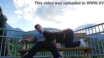 babysitter sucks stranger on mountain