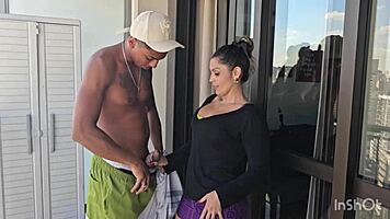 did the milf resist the black guy at the gym?