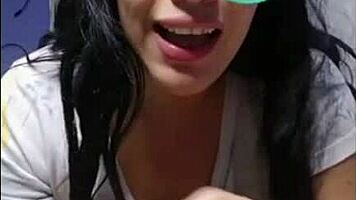 Young Girl Shows Panties on Cam