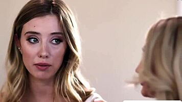 milf kendra james in lesbian threesome with skinny blonde teen 😍