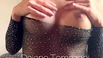 Brazilian roommates with big natural tits engage in dirty dorm fun