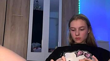 i'm fingering pink perfect pussy with big dildo until orgasm