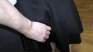 Teacher Fucked Student Baby Bamby in Ass During Private Lesson, Forced Cock Sucking Under Table NRX049.