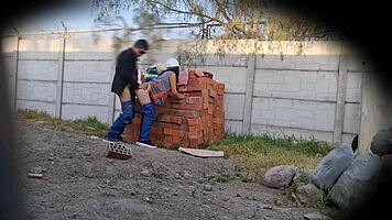 boss and employee having sex at work on camera