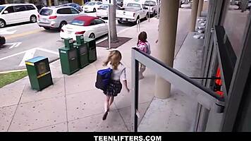 teenlifters - hot blonde teen shoplifter fucked by guard after deal