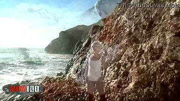 Stunning blonde Nicky Wayne strips by the sea. Her European charm shines in this beach reveal.