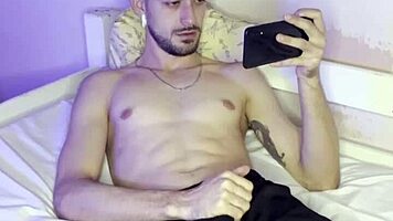 Young Brazilian Bodybuilder Strokes Muscular Solo