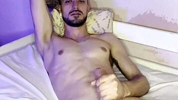 Young Brazilian Bodybuilder Strokes Muscular Solo