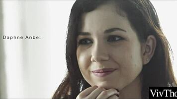 Bold Lesbian Teens in Lingerie Intensely Lick Each Other's Shaved Pussies at the Party.