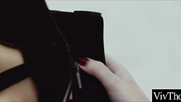 Bold Lesbian Teens in Lingerie Intensely Lick Each Other's Shaved Pussies at the Party.