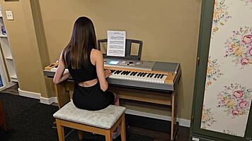 damn, just fucked my tight pussy piano student hard