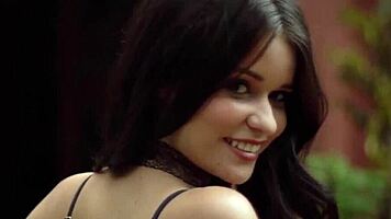 Petite latina milf Salena Storm looks stunning while undressing 😘