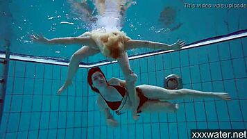 Hot Russian Girls Swimming In The Pool